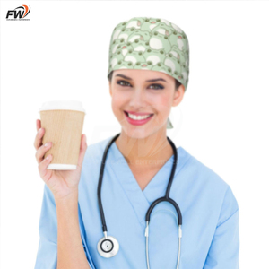 Custom Unisex <b>Scrub</b> <b>Caps</b> Surgical Hats Accessories Canvas Fabric Polyester/cotton Material Hospital Use Needle Detection - Product Image 5