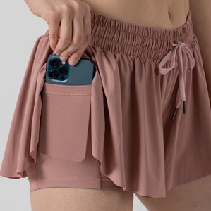 Women's Youth Girls' Running Yoga Gym Sport Biker Tennis Summer <b>Flowy</b> High Waist Breathable 100% Cotton Canvas <b>Shorts</b> - Product Image 6