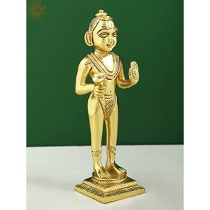 รูปปั้นทองเหลืองของ Shri Baba balak nath ทำด้วยมือรูปปั้นอินเดีย - Product Image 3