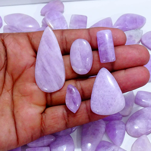 Kunzite Quartz Loose Gemstone High Quality Natural Jewelry Making Cabochon <b>Top</b> Selling 10-60mm Customizable Shapes - Product Image 6