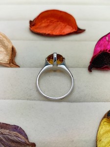 Anillo de Cuarzo Celestial Amarillo, Elegante Joya de Cristal, Regalo de Moda para Mujeres y Niñas, Anillo de Novia Único - Product Image 6