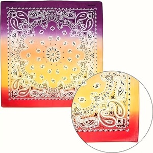 Bandanas imprimées 100% coton pour hommes, foulards carrés de bonne qualité avec motif à pois, impression numérique, style décontracté, utilisables en toutes saisons - Product Image 1