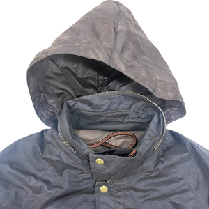 Veste en toile cirée pour homme, marron foncé, coupe-vent, avec capuche, idéale pour la pêche, les sports nautiques, les excursions en rivière, le travail en extérieur - Product Image 4