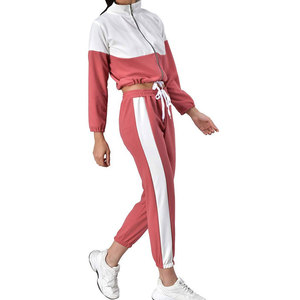 Conjunto Deportivo Personalizado al por Mayor con Pantalones de Felpa, Conjunto Deportivo para Gimnasio para Adultos, Top de Manga Larga y Pantalones Deportivos para Mujer - Product Image 2