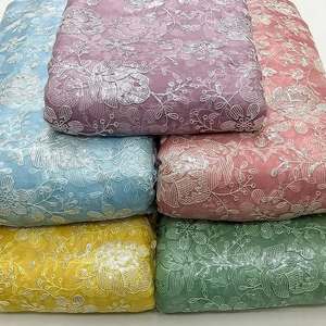 Wholesale Supply Sequin Embroidery <b>Fabric</b> Export Quality Mesh Net Garment Textile For Importers And Bulk Buyers For Sale - Product Image 5