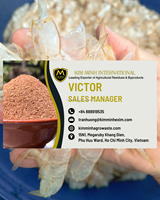 Poudre de coquille de crevettes de qualité supérieure, 37 % de protéines, calcium et chitine, ingrédient alimentaire de qualité A de Kim Minh International Vietnam
