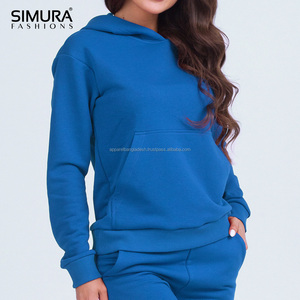 Sudadera con Capucha para Mujer SIMURA FASHIONS, Color Sólido, Manga Larga, Transpirable, Tejida, para Otoño - Product Image 6