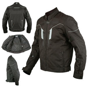 Blouson de moto pour homme à manches longues, coupe-vent, color-block, équipement de sécurité textile, toutes saisons, style adulte - Product Image 6