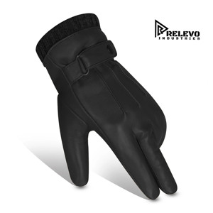 Gants en peau de mouton de haute qualité sur mesure, en cuir véritable, confortables, chauds, coupe-vent, pour un usage quotidien et festif, pour Relevo Industries - Product Image 4