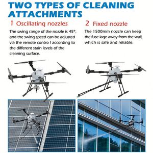 Reliable High-Efficiency Automated Washing UAV with Water <b>Storage</b> for Solar Panel Cleaning - JIUSI D15R - Product Image 4