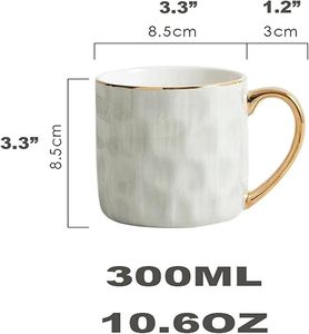 Taza de Café Creativa de Porcelana Fina Ecológica Clásica para la Oficina o el Té de la Tarde, Hecha a Mano en India - Product Image 2
