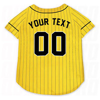 Maillot de baseball personnalisé pour chien et chat, bleu et blanc, avec nom et numéro d'équipe, chemise pour animaux de compagnie, costume de sport mignon pour animaux, cadeau
