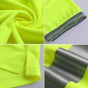 เสื้อโปโลแขนสั้นกันน้ำ ANSI Class 1 แบบสะท้อนแสงสำหรับงานก่อสร้าง พร้อมโลโก้สั่งทำได้ ขายส่ง - Product Image 6