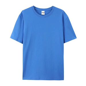 T-shirts à col rond à manches courtes de qualité supérieure, confortables, 100% coton, couleur unie, coupe décontractée, service OEM/ODM - Product Image 3