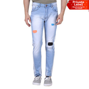 Pantalones Vaqueros de Mezclilla Azul Oscuro para Hombre, Resistentes al Lavado, de Algodón, de Alta Gama, Pantalones Vaqueros Azul Claro, Casuales, al por Mayor - Product Image 1