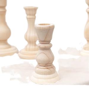 Support à bougie décoratif en bois, finition rustique, décoration intérieure, centre de table pour mariage par Madiha Art And Crafts - Product Image 4