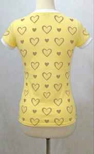 เสื้อยืดผู้หญิงผ้าโพลีเอสเตอร์น้ำหนักเบา ชุดออกกำลังกาย ตกแต่งขอบตัดสี - Product Image 3