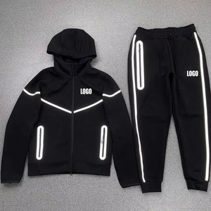 Nouvel Arrivage OEM 2026 Survêtement Homme en Polaire Technique Réfléchissante Personnalisable avec Logo, Zippé et Uni pour le Jogging - Product Image 1