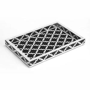 Bandeja de Lujo Hecha a Mano con Incrustaciones de Hueso para Servir, Decoración del Hogar, Mesa de Centro, Regalo, Ecológica, Calidad Premium - Product Image 2