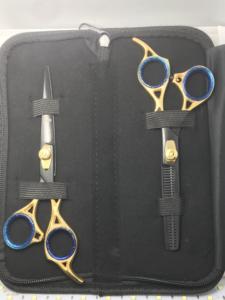 2pcs Hair Scissors for Hairdressers <b>Barber</b> Shop Supplies Titanium Professional Hair Cutting Scissors <b>Set</b> - Product Image 5