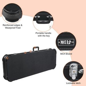 Estuche Rígido Cuadrado para Guitarra Eléctrica 13198066, Funda Protectora Compatible con ST TL Burning Fire 170 Style, Bolsa para Guitarra Eléctrica - Product Image 3