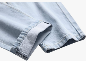 Jeans ajustados rotos y desgastados para hombre, pantalones casuales de mezclilla con efecto destruido, a la moda - Product Image 5