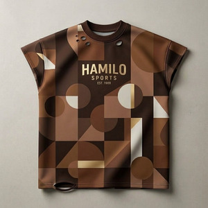 T-shirts de sport pour hommes très demandés avec logo personnalisé en impression numérique, coupe classique, coton, séchage rapide, au meilleur prix - Product Image 3
