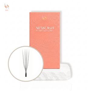 ขนตาปลอมแบบกึ่งแฮนด์เมด NESSLASH รุ่น DU-Type ง่ายต่อการจัดเป็นพัด บรรจุกล่อง แพ็คเกจแบบกำหนดเองได้ ขนตาต่อแบบหนาพิเศษ ขายส่ง - Product Image 1