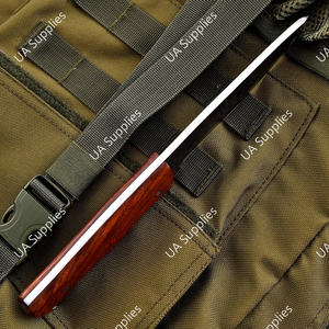 Cuchillo Táctico de Acero al Carbono Forjado a Mano, Afilado como una Navaja, con Mango de Palisandro, para Bushcraft, Camping, Caza y Actividades al Aire Libre, OEM - Product Image 6