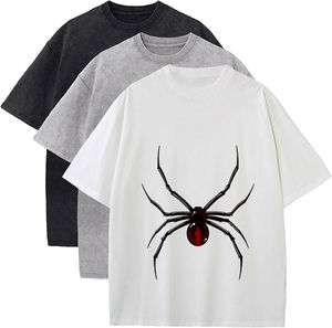 เสื้อยืดกราฟิกผู้ชายทรงโอเวอร์ไซส์ น้ำหนักเบา ทรงบ็อกซี่ หนา สไตล์สตรีทแวร์ ฮิปฮอป คอกลม แขนสั้น ราคาดี - Product Image 1