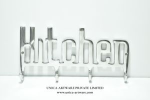 High on Demand Metal Wall <b>Hooks</b> <b>Kitchen</b> Word Design Decorative Hanging Rack for Cups Keys & <b>Kitchen</b> Organizer for Export - Product Image 2