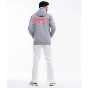 Tissu respirant et durable confortable et douillet avec un tissu en polaire de haute qualité pour hommes, sweat à capuche zippé, sweat à capuche imprimé à l'arrière pour Noël - Product Image 2