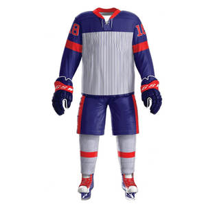 Maillot de hockey sur glace 100 % polyester personnalisé OEM 2026 en gros – Uniforme d'équipe avec broderie, appliqué, logo, couleur et taille personnalisables - Product Image 3