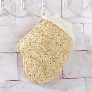 Organic Loofah Bath Gloves Sustainable <b>Exfoliating</b> Shower Mitt Natural Plant Fiber Body Scrubber for Deep Skin Renewal and Spa C - Product Image 1