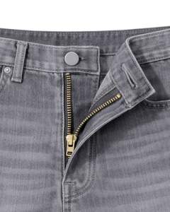 Shorts en jean gris personnalisés pour hommes, coupe classique, décontractés, pour l'été, streetwear, usage quotidien - Product Image 5