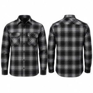 Chemises de smoking premium pour hommes, col montant, popeline, manches longues, coupe ajustée, coton doux, boutonnées, formelles, respirantes - Product Image 1