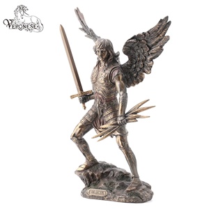 Figura de Resina del Arcángel San Remiel de Verona, Decoración Religiosa para el Hogar con Elegante Diseño de Lujo Pintado a Mano - Product Image 3