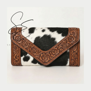Bolso de mano de cuero repujado estilo vaquero vintage de verano 2026, de moda occidental - Product Image 1