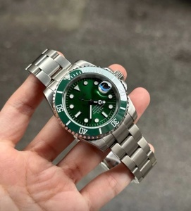 นาฬิกา Hulk Green Oysterband สแตนเลสสตีล โลโก้ S ระบบกลไกแบบ Diver กันน้ำได้ 50 บาร์ สายหนัง คริสตัล หรูหรา - Product Image 1