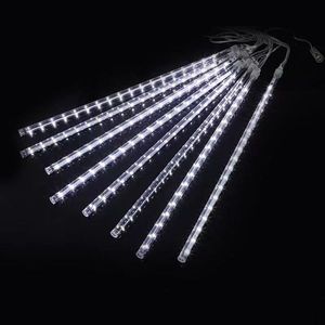 ไฟคริสต์มาส LED สีขาว ชุด 8 ชิ้น ไฟประดับตกแต่งวันหยุดในร่มและกลางแจ้ง - Product Image 1