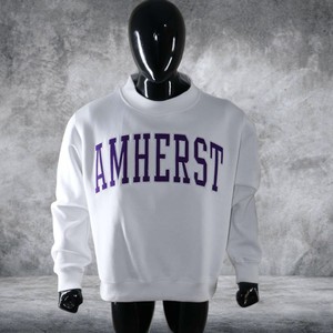 เสื้อสเวตเชิ้ตคอเต่าสีขาวสำหรับผู้หญิง ยี่ห้อ Amherst ผ้าฝ้ายฟลีซ สวมใส่สบายในฤดูหนาว สไตล์สตรีทแวร์  น้ำหนัก 200 กรัม รับผลิตแบบ OEM ODM - Product Image 1