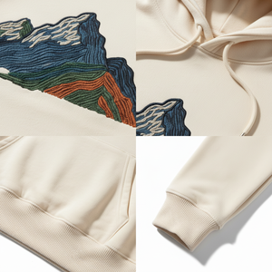 Sudaderas con Capucha Personalizadas con Logotipo Serigrafiado, de Felpa, Corte Regular, Algodón Grueso, Lavado Ácido, Efecto Desteñido, Unisex, con Pedrería, Ecológicas, para Otoño - Product Image 5