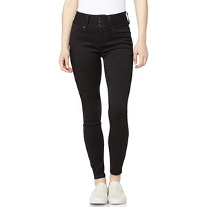 Pantalones Vaqueros Jegging de Mezclilla para Mujer, Súper Elásticos, de Cintura Media, Corte Recto, Ajuste Favorecedor, Color Sólido, Frente Plano, Largos - Product Image 1