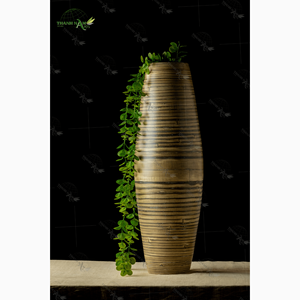 Vase rustique écologique en bambou et en bois pour la maison et la table Porte-fleurs décoratif - Product Image 6