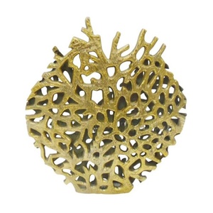 Jarrón de Aluminio, Soporte para Flores Artificiales Estilo Americano, Centro de Mesa Vintage para Bodas y Eventos, Jarrón de Metal Dorado para Flores - Product Image 1