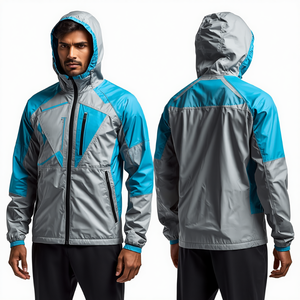 Best Selling Men's Spring Stand Collar Lightweight Windbreaker Jacket <b>Zip</b> Front Performance Casual Outerwear - Product Image 4