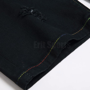 High Quality <b>Men's</b> Casual <b>Jeans</b> Shorts 100% Cotton <b>Drawstring</b> Knitted Mid Waist Quick Dry Outdoor Wear - Product Image 5