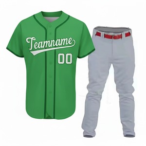 Uniforme de Béisbol Transpirable para Adultos, Venta Caliente, Logotipo y Nombre del Equipo Personalizados, 100% Poliéster Antibacterial, Precio al por Mayor - Product Image 5