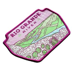 Custom Custom Logo Woven <b>Patches</b> For <b>Jackets</b> and Custom Woven <b>Patches</b> For Denim with Bulk Woven <b>Patches</b> For Clothing - Product Image 1