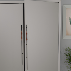 Poignée de meuble longue en aluminium, poignée de porte de placard moderne en bambou, finition soie noire PVD, or rose, or AB mat, quincaillerie moderne - Product Image 1